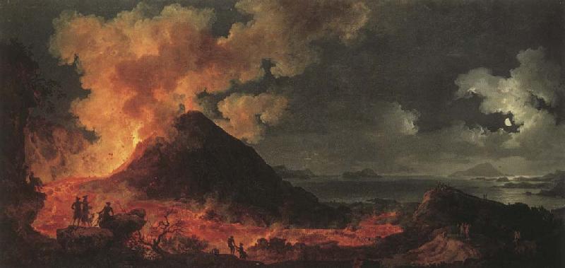 Pierre-Jacques Volaire Eruption of Mount Vesuvius oil painting image